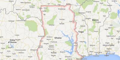 Mapa detallat d'accra, ghana